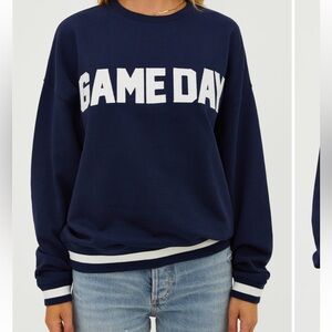 NWT Beach Riot Navy 'Game Day' Sweatshirt